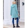 Zeagoo Women’s Fall Jacket 2025 Zip Up Hoodies Long Sleeve Long Tunic Sweatshirts Oversized Fleece Casual Coat with Pocket(A_fleece Fabric_light Blue)