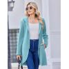 Zeagoo Women’s Fall Jacket 2025 Zip Up Hoodies Long Sleeve Long Tunic Sweatshirts Oversized Fleece Casual Coat with Pocket(A_fleece Fabric_light Blue)