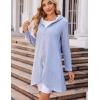 Zeagoo Women’s Fall Jacket 2025 Zip Up Hoodies Long Sleeve Long Tunic Sweatshirts Oversized Fleece Casual Coat with Pocket(A_fleece Fabric_light Gray)
