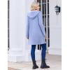 Zeagoo Women’s Fall Jacket 2025 Zip Up Hoodies Long Sleeve Long Tunic Sweatshirts Oversized Fleece Casual Coat with Pocket(A_fleece Fabric_light Gray)