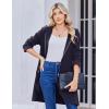 Zeagoo Women’s Fall Jacket 2025 Zip Up Hoodies Long Sleeve Long Tunic Sweatshirts Oversized Fleece Casual Coat with Pocket(A_fleece Fabric_navy Blue)