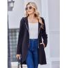 Zeagoo Women’s Fall Jacket 2025 Zip Up Hoodies Long Sleeve Long Tunic Sweatshirts Oversized Fleece Casual Coat with Pocket(A_fleece Fabric_navy Blue)
