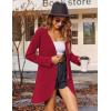Zeagoo Women’s Fall Jacket 2025 Zip Up Hoodies Long Sleeve Long Tunic Sweatshirts Oversized Fleece Casual Coat with Pocket(A_fleece Fabric_red)