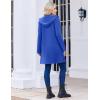 Zeagoo Women’s Fall Jacket 2025 Zip Up Hoodies Long Sleeve Long Tunic Sweatshirts Oversized Fleece Casual Coat with Pocket(A_fleece Fabric_snorkel Blue)