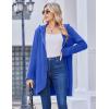 Zeagoo Women’s Fall Jacket 2025 Zip Up Hoodies Long Sleeve Long Tunic Sweatshirts Oversized Fleece Casual Coat with Pocket(A_fleece Fabric_snorkel Blue)