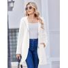Zeagoo Women’s Fall Jacket 2025 Zip Up Hoodies Long Sleeve Long Tunic Sweatshirts Oversized Fleece Casual Coat with Pocket(A_fleece Fabric_white)