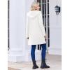 Zeagoo Women’s Fall Jacket 2025 Zip Up Hoodies Long Sleeve Long Tunic Sweatshirts Oversized Fleece Casual Coat with Pocket(A_fleece Fabric_white)