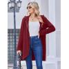 Zeagoo Women’s Fall Jacket 2025 Zip Up Hoodies Long Sleeve Long Tunic Sweatshirts Oversized Fleece Casual Coat with Pocket(A_fleece Fabric_wine Red)