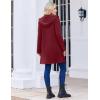 Zeagoo Women’s Fall Jacket 2025 Zip Up Hoodies Long Sleeve Long Tunic Sweatshirts Oversized Fleece Casual Coat with Pocket(A_fleece Fabric_wine Red)