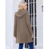 Zeagoo Women’s Fall Jacket 2025 Zip Up Hoodies Long Sleeve Long Tunic Sweatshirts Oversized Fleece Casual Coat with Pocket(Coffeegrey)