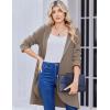 Zeagoo Women’s Fall Jacket 2025 Zip Up Hoodies Long Sleeve Long Tunic Sweatshirts Oversized Fleece Casual Coat with Pocket(Coffeegrey)
