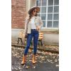 Zeagoo Womens Fashion Cropped Corduroy Shackets Button Down Jackets Tops Fall Trendy Lightweight Long Sleeve Shirts(Light Apricot)