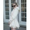 Zeagoo Women’s Fashion Faux Fur Lapel Double-Breasted Thick Wool Trench Coat Winter Warm Jacket S-2XL(New_beige)