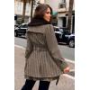 Zeagoo Women’s Fashion Faux Fur Lapel Double-Breasted Thick Wool Trench Coat Winter Warm Jacket S-2XL(New_jh459)