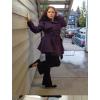 Zeagoo Women’s Fashion Faux Fur Lapel Double-Breasted Thick Wool Trench Coat Winter Warm Jacket S-2XL(New_purple)