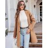 Zeagoo Womens Long Sleeve Shirts Mock Neck Turtleneck Slim Fitted Basic Crop Tops 2024 Fashion Casual T-Shirts(White+light Grey)