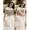 Zeagoo Women’s Short Sleeve Basic Slim Fit Tops Crewneck Ribbed Knit T Shirt Cute Summer Outfits