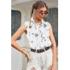 Zeagoo Women’s Sleeveless Button Down Shirts Blouses Solid Casual Basic V Neck Tank Tops for Work S-XXL(Bf112)