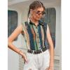 Zeagoo Women’s Sleeveless Button Down Shirts Blouses Solid Casual Basic V Neck Tank Tops for Work S-XXL(Cx289)
