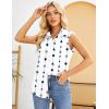 Zeagoo Women’s Sleeveless Button Down Shirts Blouses Solid Casual Basic V Neck Tank Tops for Work S-XXL(Jh599)