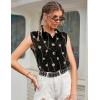 Zeagoo Women’s Sleeveless Button Down Shirts Blouses Solid Casual Basic V Neck Tank Tops for Work S-XXL(Jh601)