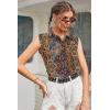 Zeagoo Women’s Sleeveless Button Down Shirts Blouses Solid Casual Basic V Neck Tank Tops for Work S-XXL(Mz721)