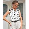 Zeagoo Women’s Sleeveless Button Down Shirts Blouses Solid Casual Basic V Neck Tank Tops for Work S-XXL(Sf291)