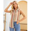Zeagoo Women’s Sleeveless Button Down Shirts Blouses Solid Casual Basic V Neck Tank Tops for Work S-XXL(Tw720)