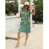 Zeagoo Womens Summer Beach Dresses 2025 Loose Sleeveless Mini Sundress Swimsuit Coverup Spring Casual Boho Tank Dress(Blue Floral)