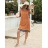 Zeagoo Womens Summer Beach Dresses 2025 Loose Sleeveless Mini Sundress Swimsuit Coverup Spring Casual Boho Tank Dress(Orange)