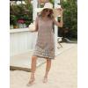 Zeagoo Womens Summer Beach Dresses 2025 Loose Sleeveless Mini Sundress Swimsuit Coverup Spring Casual Boho Tank Dress(Orange Print)