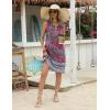 Zeagoo Womens Summer Beach Dresses 2025 Loose Sleeveless Mini Sundress Swimsuit Coverup Spring Casual Boho Tank Dress(Red)