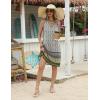 Zeagoo Womens Summer Beach Dresses 2025 Loose Sleeveless Mini Sundress Swimsuit Coverup Spring Casual Boho Tank Dress(White)