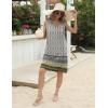 Zeagoo Womens Summer Beach Dresses 2025 Loose Sleeveless Mini Sundress Swimsuit Coverup Spring Casual Boho Tank Dress(White)