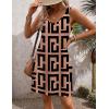 Zeagoo Womens Summer Dress 2026 Loose V Neck Sleeveless Sundresses Swimsuit Coverup with Pockets Floral Tank Dresses(Printed-2)