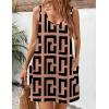 Zeagoo Womens Summer Dress 2026 Loose V Neck Sleeveless Sundresses Swimsuit Coverup with Pockets Floral Tank Dresses(Printed-2)