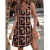 Zeagoo Womens Summer Dress 2026 Loose V Neck Sleeveless Sundresses Swimsuit Coverup with Pockets Floral Tank Dresses(Printed-2)