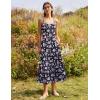 Zeagoo Womens Summer Long Dress Adjustable Spaghetti Strap Floral Casual Dress with Pockets Flowy Tiered Beach Sundress(02 Black Floral)