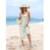 Zeagoo Womens Summer Long Dress Adjustable Spaghetti Strap Floral Casual Dress with Pockets Flowy Tiered Beach Sundress(02 Yellow Blue Floral)