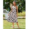 Zeagoo Women’s Summer Tank Midi Dress with Pockets Floral Sleeveless A-Line Casual Loose T-Shirt Dresses Beach Sundress 2026(Apricot Floral)