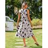 Zeagoo Women’s Summer Tank Midi Dress with Pockets Floral Sleeveless A-Line Casual Loose T-Shirt Dresses Beach Sundress 2026(Apricot Floral)