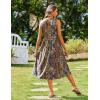 Zeagoo Women’s Summer Tank Midi Dress with Pockets Floral Sleeveless A-Line Casual Loose T-Shirt Dresses Beach Sundress 2026(Ethnic Boho Print)