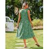 Zeagoo Women’s Summer Tank Midi Dress with Pockets Floral Sleeveless A-Line Casual Loose T-Shirt Dresses Beach Sundress 2026(Green Print)
