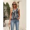 Zeagoo Women’s Summer Tank Tops 2026 Pleated V Neck Floral Loose Fit Casual Flowy Boho Tunic Sleeveless Shirts(Cx273)