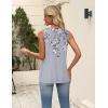 Zeagoo Women’s Summer Tank Tops 2026 Pleated V Neck Floral Loose Fit Casual Flowy Boho Tunic Sleeveless Shirts(Dh62)
