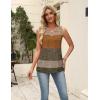 Zeagoo Women’s Summer Tank Tops 2026 Pleated V Neck Floral Loose Fit Casual Flowy Boho Tunic Sleeveless Shirts(Jh398)
