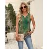 Zeagoo Women’s Summer Tank Tops 2026 Pleated V Neck Floral Loose Fit Casual Flowy Boho Tunic Sleeveless Shirts(Mz839)