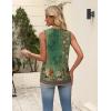 Zeagoo Women’s Summer Tank Tops 2026 Pleated V Neck Floral Loose Fit Casual Flowy Boho Tunic Sleeveless Shirts(Mz839)