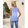 Zeagoo Women’s Summer Tank Tops 2026 Pleated V Neck Floral Loose Fit Casual Flowy Boho Tunic Sleeveless Shirts(Sf166)