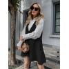 Zeagoo Womens Sweater Vest Dress Pattern Knitted Pullovers Sweaters V Neck Tank Sweater Dress with Pockets(Black)